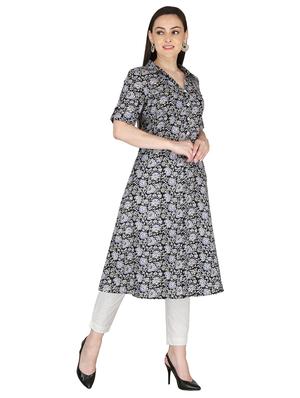 floral a-line kurta - 18010269 - Standard Image - 2