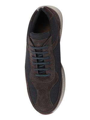 grey suede lace up sneakers - 18010352 - Standard Image - 4