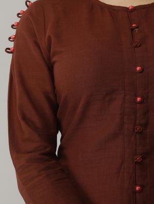 round neck solid tunic - 18011768 - Standard Image - 4
