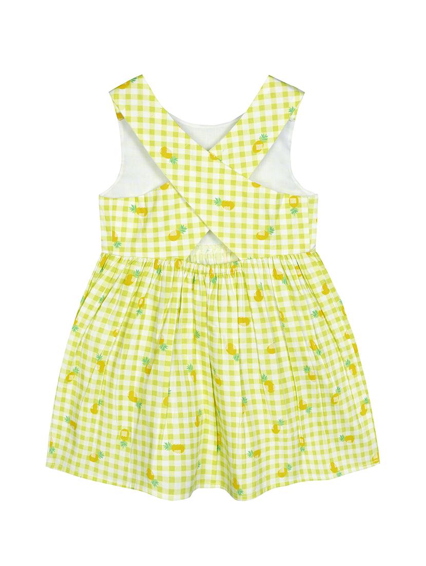 green printed frock - 18011791 - Zoom Image - 1