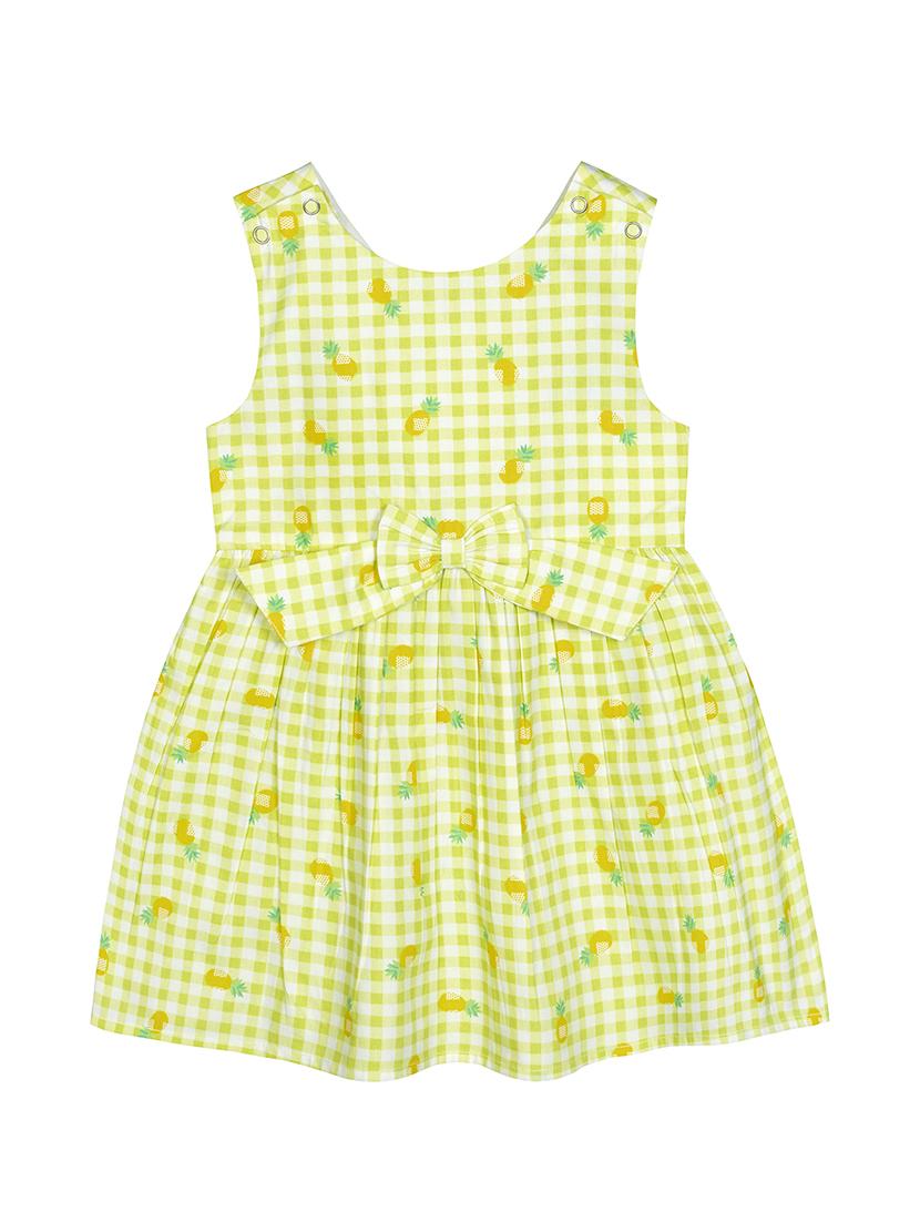 green printed frock - 18011791 - Zoom Image - 2