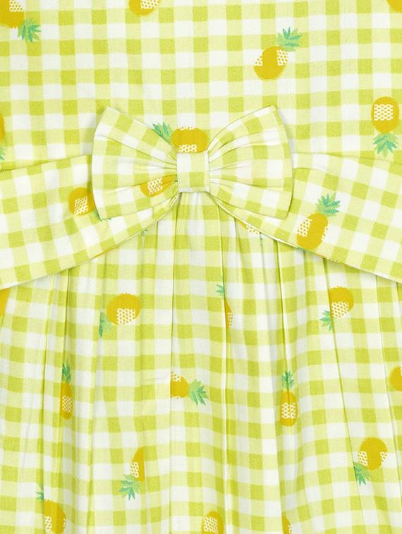 green printed frock - 18011791 - Zoom Image - 3