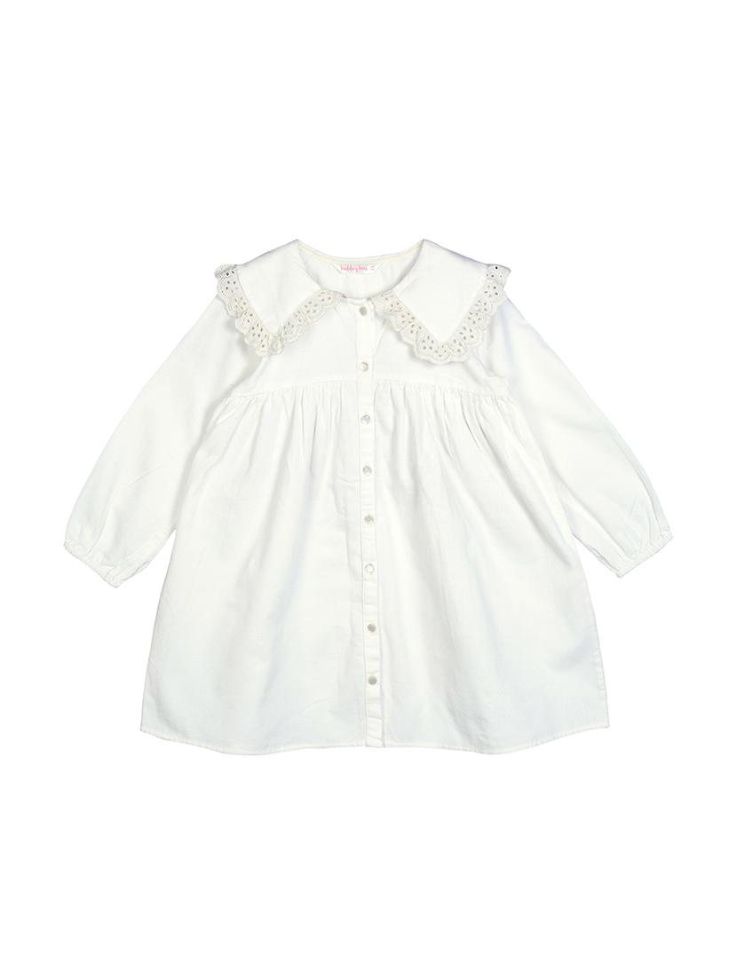 white solid frock - 18011795 - Zoom Image - 1