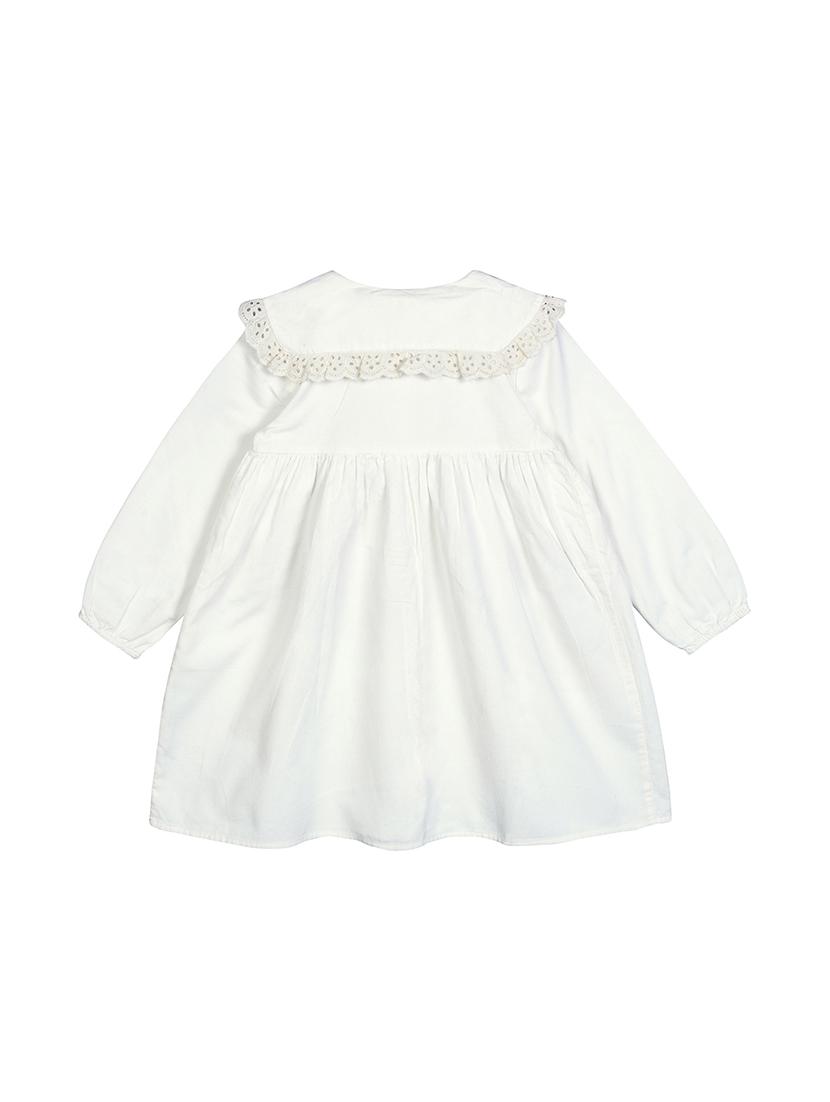 white solid frock - 18011795 - Zoom Image - 2