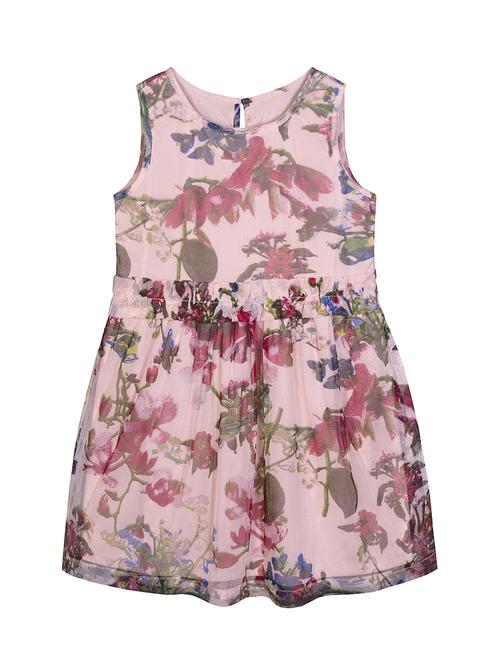 pink printed frock - 18011796 - Standard Image - 1