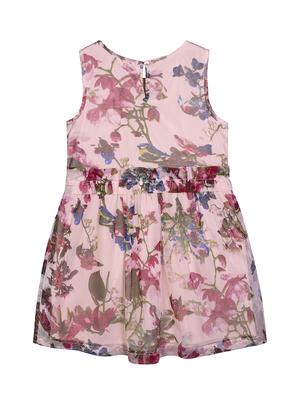 pink printed frock - 18011796 - Standard Image - 2