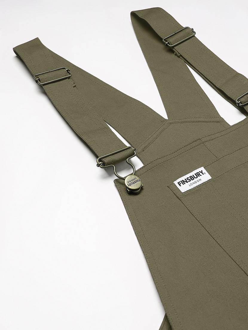 square neck solid dungaree jumpsuit - 18011915 - Zoom Image - 5