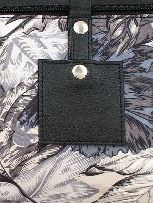 grey leatherette (pu) fold over clutch - 18012317 - Standard Image - 4