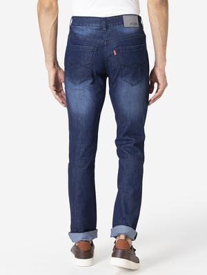 blue light washed ripped denim jeans - 18012501 - Standard Image - 3