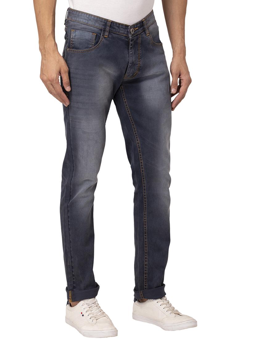 grey heavy washed denim jeans - 18012503 - Zoom Image - 2