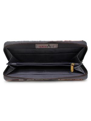 brown satin wallet - 18012764 - Standard Image - 3