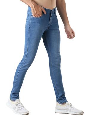 blue light washed denim jeans - 18012803 - Standard Image - 3