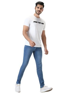 blue light washed denim jeans - 18012803 - Standard Image - 6