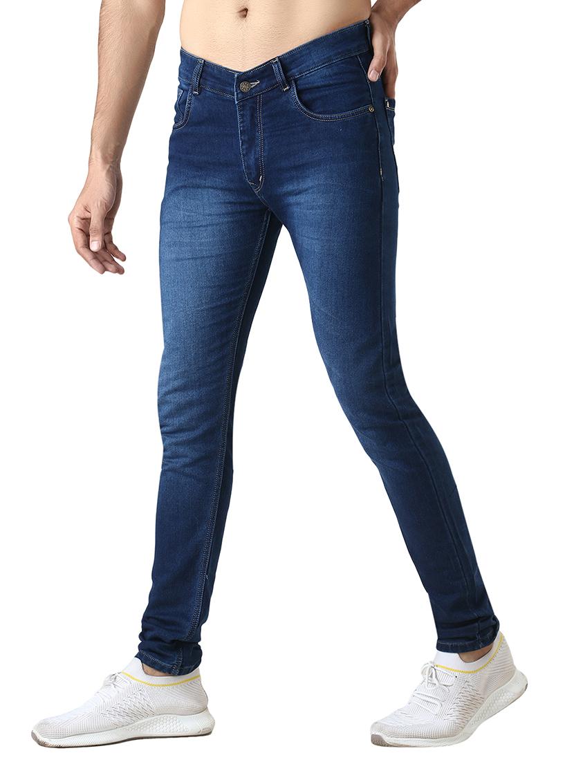blue light washed denim jeans - 18013114 - Zoom Image - 2