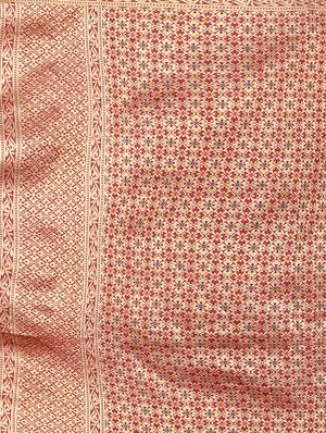 burgundy kanjivaram saree with blouse - 18013609 - Standard Image - 5