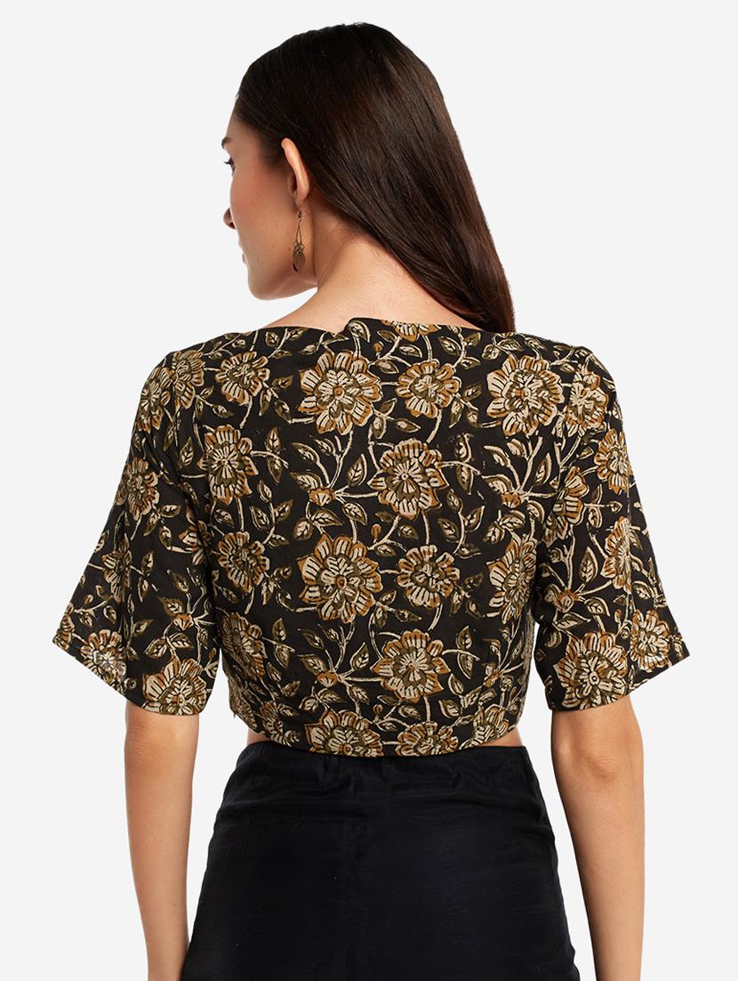 black floral blouse - 18013834 - Zoom Image - 3
