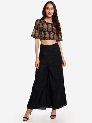 black paisley crop top - 18013835 - Standard Image - 4