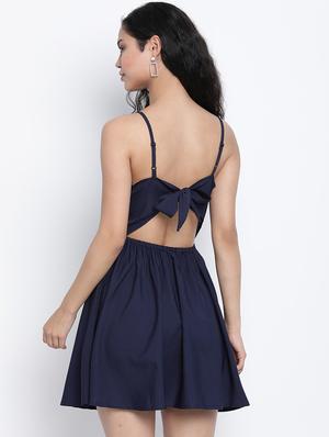 cami neck solid a-line dress - 18014400 - Standard Image - 3