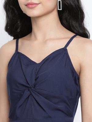 cami neck solid a-line dress - 18014400 - Standard Image - 5