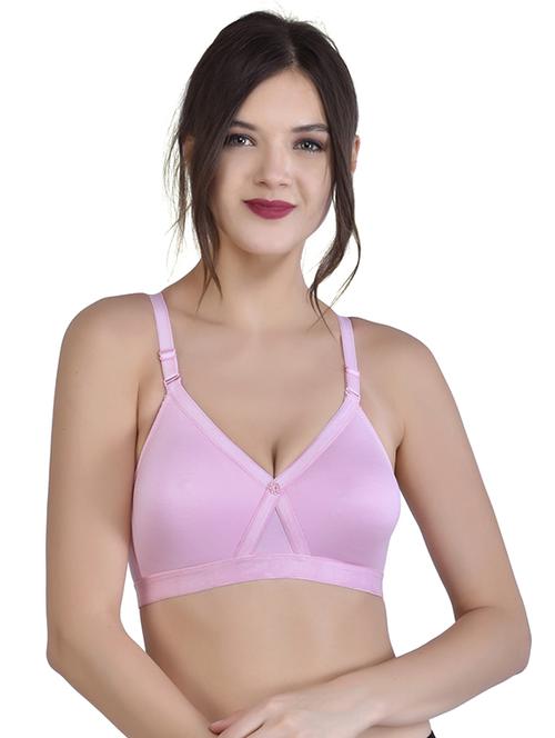 pink solid minimizer bra - 18014561 - Standard Image - 1