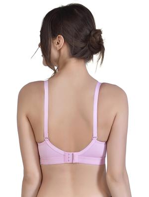 pink solid minimizer bra - 18014561 - Standard Image - 3