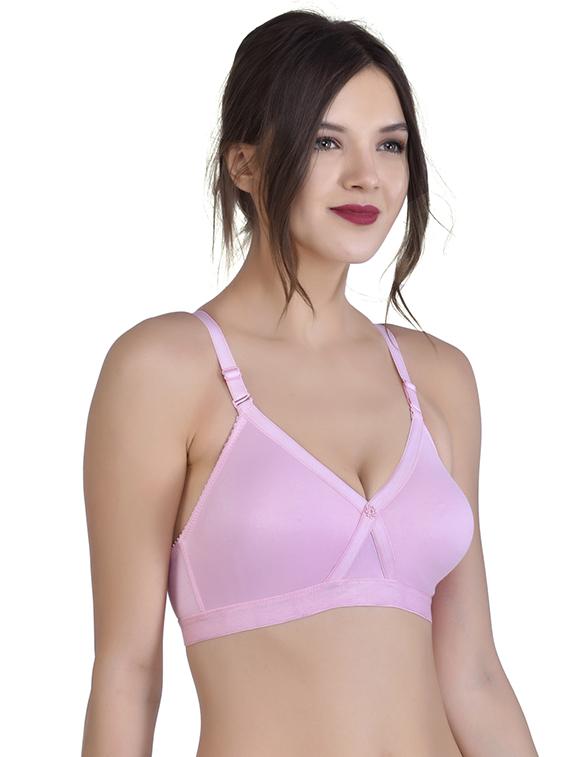 pink solid minimizer bra - 18014561 - Zoom Image - 2