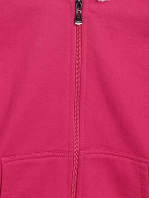 hooded neck solid sweatshirt - 18014615 - Standard Image - 3