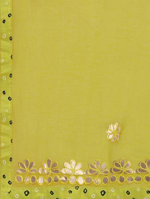 green cotton straight pant suits unstitched suit - 18014656 - Standard Image - 6