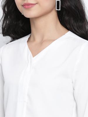 bishop sleeved solid top - 18014745 - Standard Image - 5