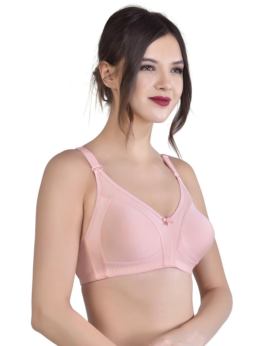 peach solid minimizer bra - 18014841 - Zoom Image - 2