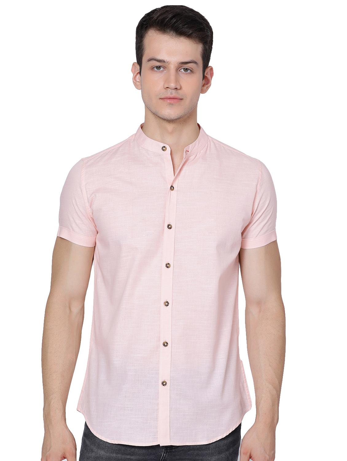 pink solid casual shirt - 18014901 - Zoom Image - 1
