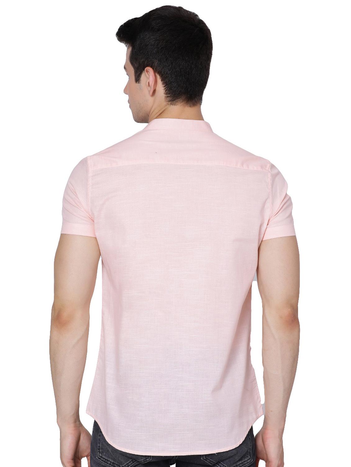 pink solid casual shirt - 18014901 - Zoom Image - 3