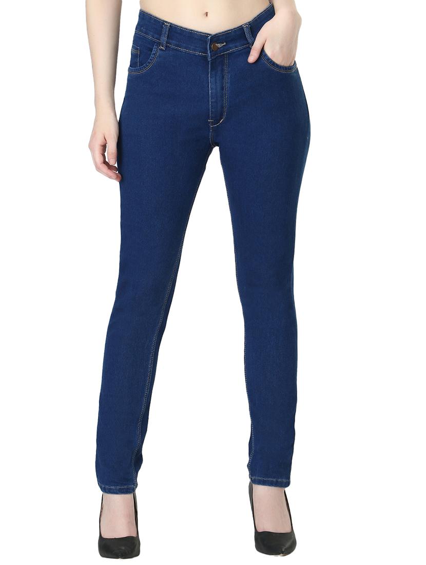 mid rise stone washed jeans - 18014920 - Zoom Image - 1