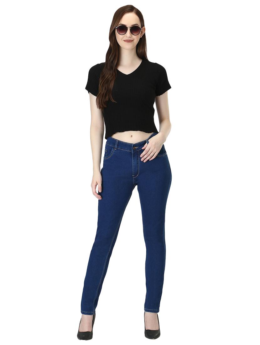 mid rise stone washed jeans - 18014920 - Zoom Image - 4