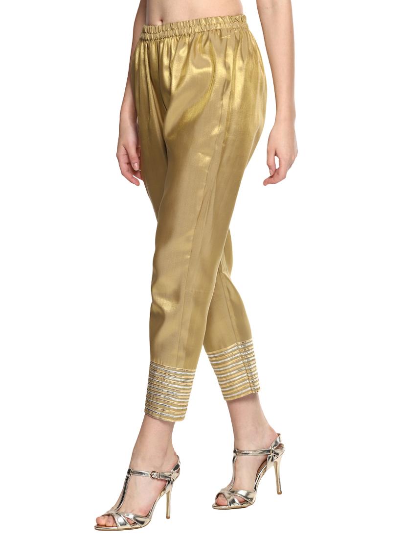 solid gold tapered pant - 18015708 - Zoom Image - 2