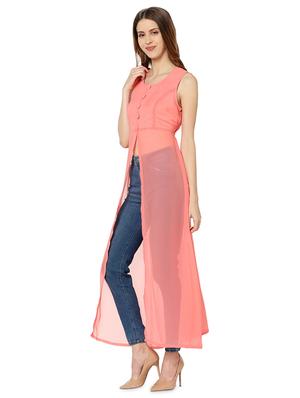 tie back solid a-line tunic - 18015716 - Standard Image - 2