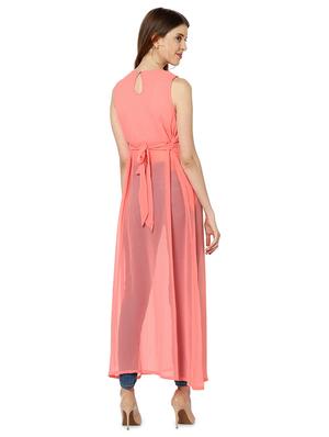 tie back solid a-line tunic - 18015716 - Standard Image - 3