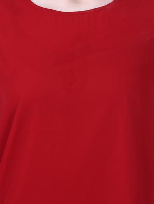 slit sleeved solid top - 18015749 - Standard Image - 5