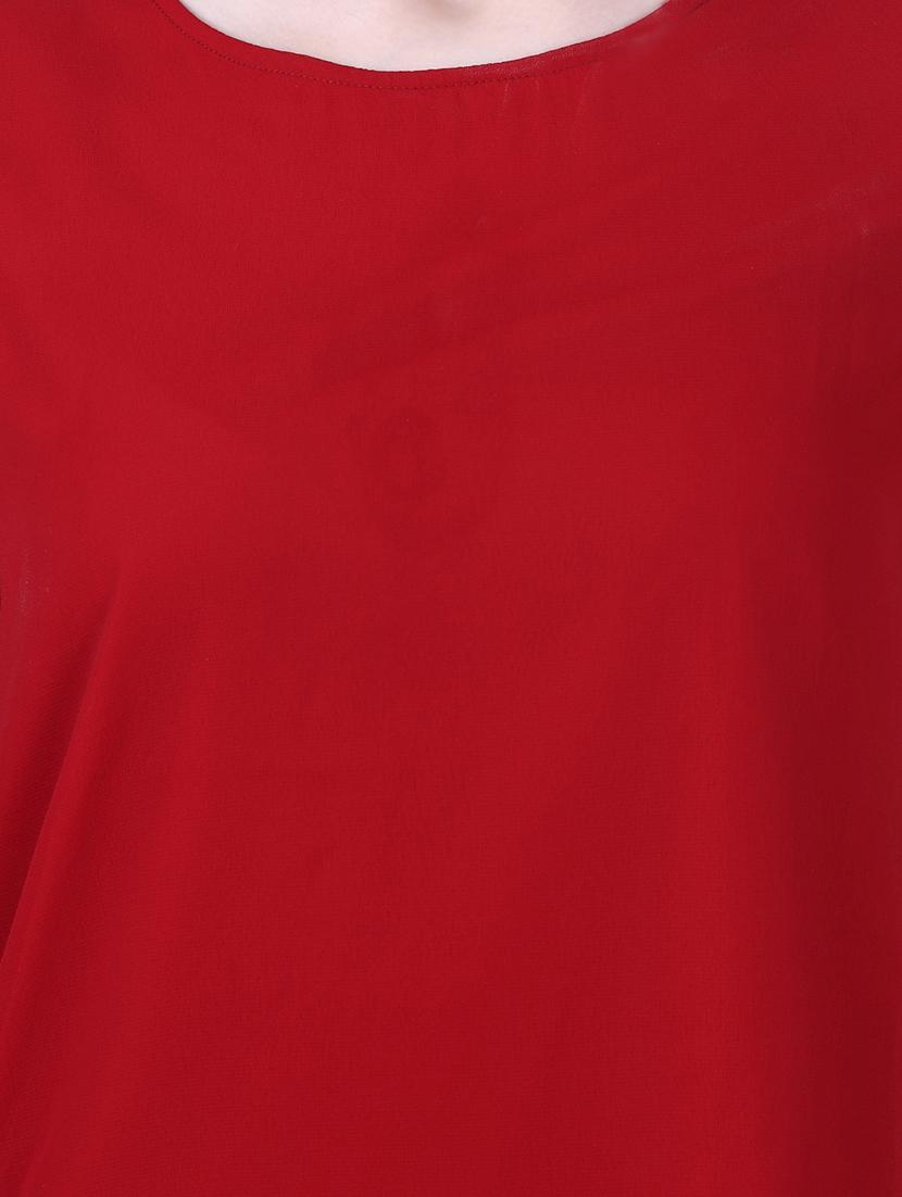 slit sleeved solid top - 18015749 - Zoom Image - 5