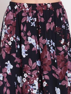 mid rise floral maxi skirt - 18015768 - Standard Image - 5