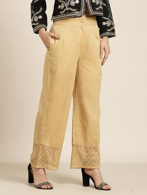 mid rise straight palazzo - 18016055 - Standard Image - 2