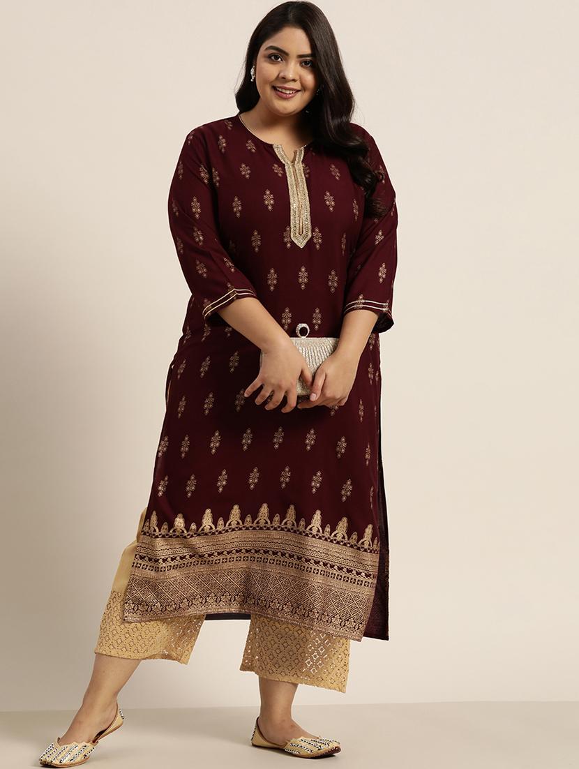 gold cotton palazzos - 18016070 - Zoom Image - 4