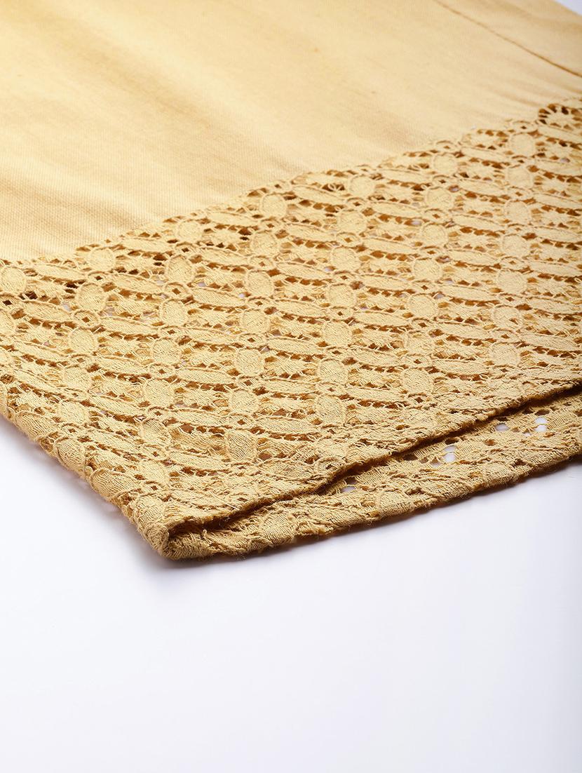 gold cotton palazzos - 18016070 - Zoom Image - 5