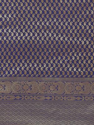 zari work kanjivaram saree with blouse - 18017524 - Standard Image - 6