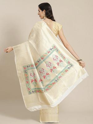 zari work kanjivaram saree with blouse - 18017528 - Standard Image - 2