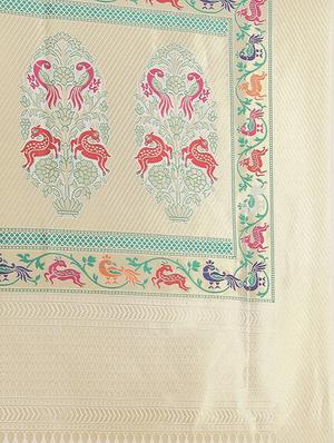 zari work kanjivaram saree with blouse - 18017528 - Standard Image - 6