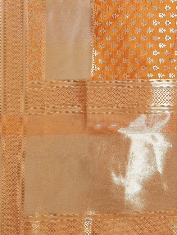 zari work kanjivaram saree with blouse - 18017530 - Zoom Image - 5