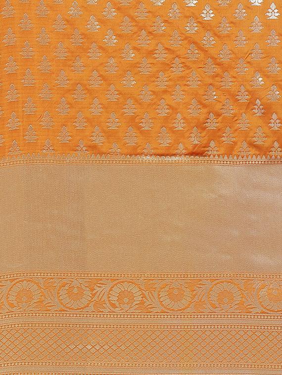 zari work kanjivaram saree with blouse - 18017530 - Zoom Image - 6