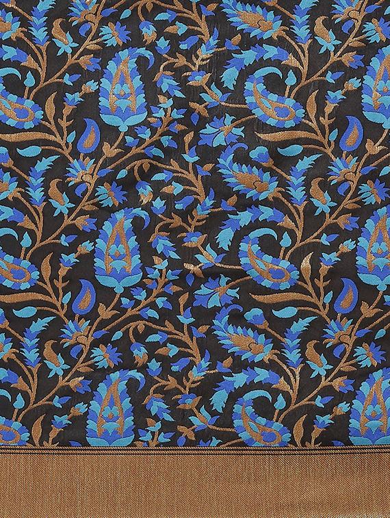 zari work kanjivaram saree with blouse - 18017533 - Zoom Image - 6