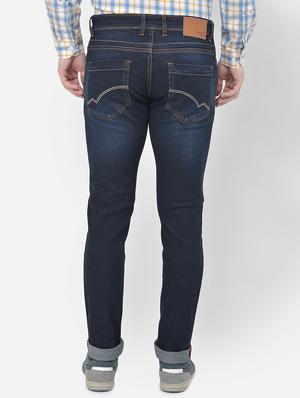 dark blue light washed denim jeans - 18017664 - Standard Image - 3